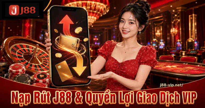 Nạp rút J88 và quyền lợi giao dịch VIP
